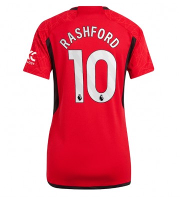 Manchester United Marcus Rashford #10 Hjemmedrakt Kvinner 2023-24 Kortermet